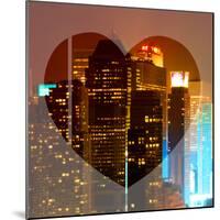 Love NY Series - Times Square Skyscrapers at Night - Manhattan - New York - USA-Philippe Hugonnard-Mounted Photographic Print