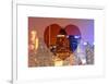 Love NY Series - Times Square Skyscrapers at Night - Manhattan - New York - USA-Philippe Hugonnard-Framed Art Print