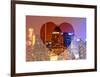 Love NY Series - Times Square Skyscrapers at Night - Manhattan - New York - USA-Philippe Hugonnard-Framed Art Print