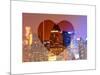 Love NY Series - Times Square Skyscrapers at Night - Manhattan - New York - USA-Philippe Hugonnard-Mounted Art Print