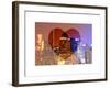 Love NY Series - Times Square Skyscrapers at Night - Manhattan - New York - USA-Philippe Hugonnard-Framed Art Print