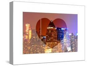 Love NY Series - Times Square Skyscrapers at Night - Manhattan - New York - USA-Philippe Hugonnard-Stretched Canvas