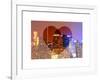 Love NY Series - Times Square Skyscrapers at Night - Manhattan - New York - USA-Philippe Hugonnard-Framed Art Print