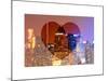 Love NY Series - Times Square Skyscrapers at Night - Manhattan - New York - USA-Philippe Hugonnard-Mounted Art Print