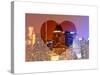 Love NY Series - Times Square Skyscrapers at Night - Manhattan - New York - USA-Philippe Hugonnard-Stretched Canvas