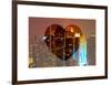 Love NY Series - Times Square Skyscrapers at Night - Manhattan - New York - USA-Philippe Hugonnard-Framed Art Print