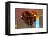 Love NY Series - Times Square Skyscrapers at Night - Manhattan - New York - USA-Philippe Hugonnard-Framed Stretched Canvas