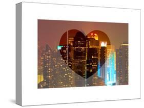 Love NY Series - Times Square Skyscrapers at Night - Manhattan - New York - USA-Philippe Hugonnard-Stretched Canvas