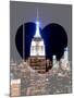 Love NY Series - Top of the Empire State Building at Night - Manhattan - New York - USA-Philippe Hugonnard-Mounted Photographic Print