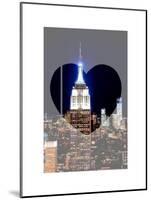 Love NY Series - Top of the Empire State Building at Night - Manhattan - New York - USA-Philippe Hugonnard-Mounted Art Print