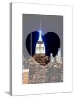 Love NY Series - Top of the Empire State Building at Night - Manhattan - New York - USA-Philippe Hugonnard-Stretched Canvas