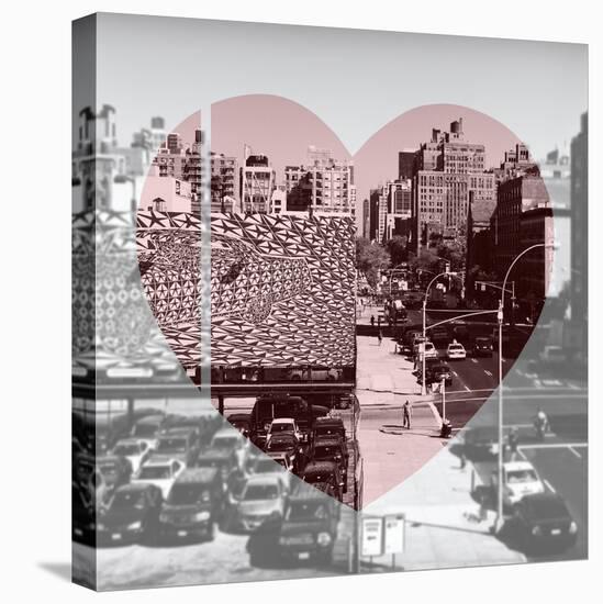 Love NY Series - Urban Scene in Chelsea - Manhattan - New York - USA - B&W Photography-Philippe Hugonnard-Stretched Canvas