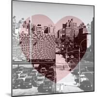 Love NY Series - Urban Scene in Chelsea - Manhattan - New York - USA - B&W Photography-Philippe Hugonnard-Mounted Photographic Print