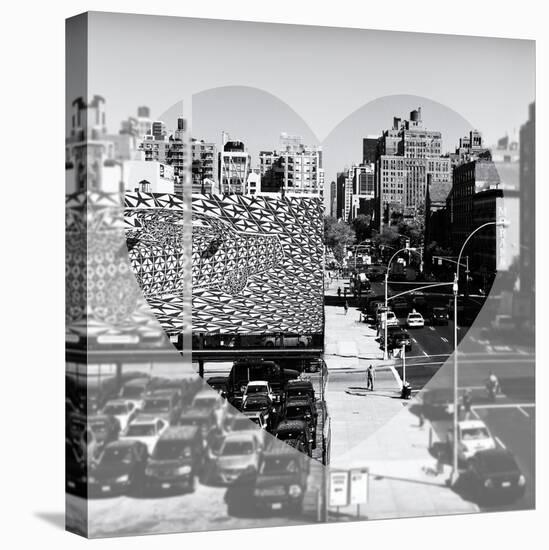 Love NY Series - Urban Scene in Chelsea - Manhattan - New York - USA - B&W Photography-Philippe Hugonnard-Stretched Canvas