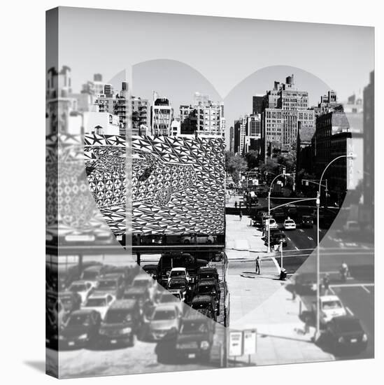 Love NY Series - Urban Scene in Chelsea - Manhattan - New York - USA - B&W Photography-Philippe Hugonnard-Stretched Canvas
