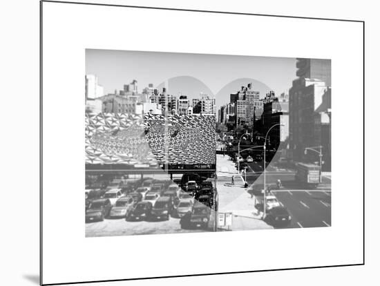 Love NY Series - Urban Scene in Chelsea - Manhattan - New York - USA - B&W Photography-Philippe Hugonnard-Mounted Art Print