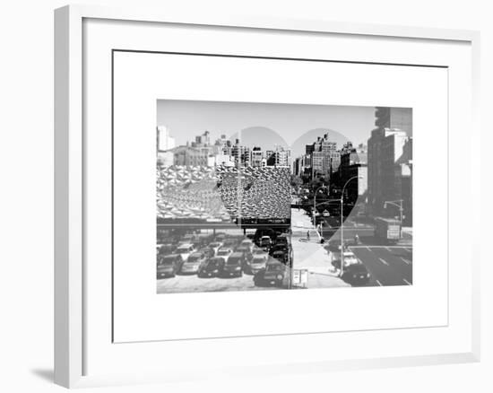 Love NY Series - Urban Scene in Chelsea - Manhattan - New York - USA - B&W Photography-Philippe Hugonnard-Framed Art Print