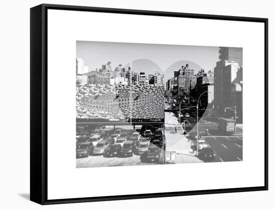 Love NY Series - Urban Scene in Chelsea - Manhattan - New York - USA - B&W Photography-Philippe Hugonnard-Framed Stretched Canvas