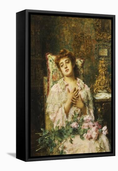 Love Offerings-Alexei Alexevich Harlamoff-Framed Stretched Canvas