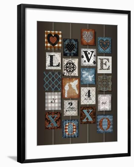 Love on Strings-Art Licensing Studio-Framed Giclee Print