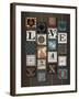 Love on Strings-Art Licensing Studio-Framed Giclee Print