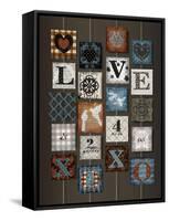 Love on Strings-Art Licensing Studio-Framed Stretched Canvas