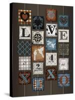 Love on Strings-Art Licensing Studio-Stretched Canvas