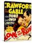 Love on the Run, Joan Crawford, Clark Gable on Window Card, 1936-null-Stretched Canvas