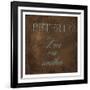 Love One Another Brown-Jace Grey-Framed Art Print