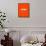 Love Orange-NaxArt-Framed Stretched Canvas displayed on a wall