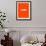 Love Orange-NaxArt-Framed Art Print displayed on a wall