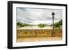 Love Padlocks on Pont Des Arts Bridge, Seine River in Paris, France.-stevanzz-Framed Photographic Print