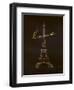 Love Paris - Black and Gold-Dominique Vari-Framed Art Print