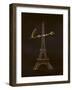 Love Paris - Black and Gold-Dominique Vari-Framed Art Print