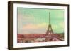 Love Paris Eiffel Tower-Cora Niele-Framed Giclee Print