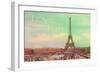 Love Paris Eiffel Tower-Cora Niele-Framed Giclee Print