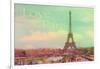 Love Paris Eiffel Tower-Cora Niele-Framed Giclee Print