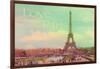 Love Paris Eiffel Tower-Cora Niele-Framed Giclee Print