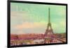 Love Paris Eiffel Tower-Cora Niele-Framed Giclee Print