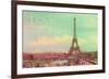 Love Paris Eiffel Tower-Cora Niele-Framed Giclee Print