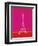 Love Paris - Pink and Red-Dominique Vari-Framed Art Print