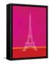 Love Paris - Pink and Red-Dominique Vari-Framed Stretched Canvas