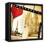 Love Paris - Vintage Photo-Album-Maugli-l-Framed Stretched Canvas