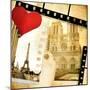 Love Paris - Vintage Photo-Album-Maugli-l-Mounted Art Print