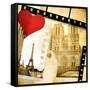 Love Paris - Vintage Photo-Album-Maugli-l-Framed Stretched Canvas