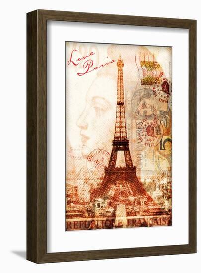 Love Paris-null-Framed Art Print