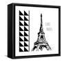 Love Paris-Carole Stevens-Framed Stretched Canvas