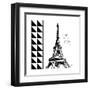 Love Paris-Carole Stevens-Framed Art Print