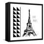 Love Paris-Carole Stevens-Framed Stretched Canvas