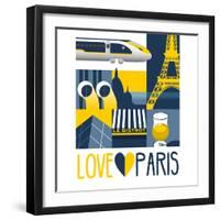 Love Paris-Claire Huntley-Framed Giclee Print